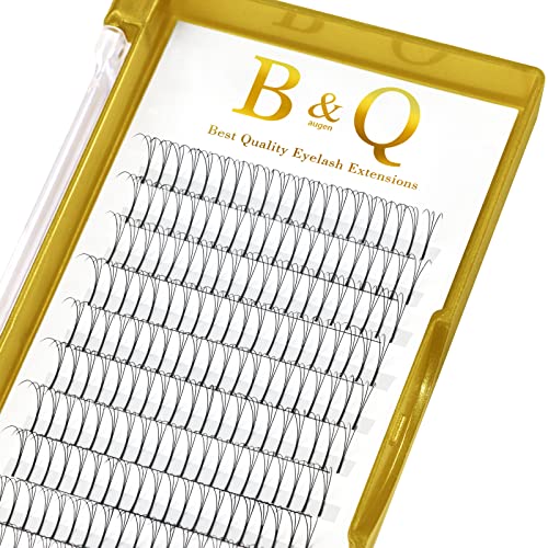 B&Q Premade Fans Eyelash Extensions 3D-C-0.10-12 Long Stem Premade Lash Extensions Fans 0.07 0.10 Pre Made Eye Lash Extension Fans C D Curl Volume Fan Lashes For Eyelash Extensions (3D-C-0.10,12)