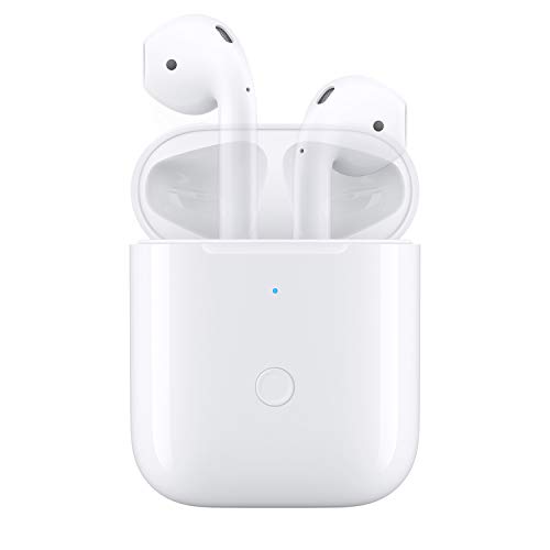 JinStyles Compatible with AirPods 1 2,Wireless Airpods Charging Case with Bluetooth Pairing Sync Button,Air pods Charger Case Replacement,White