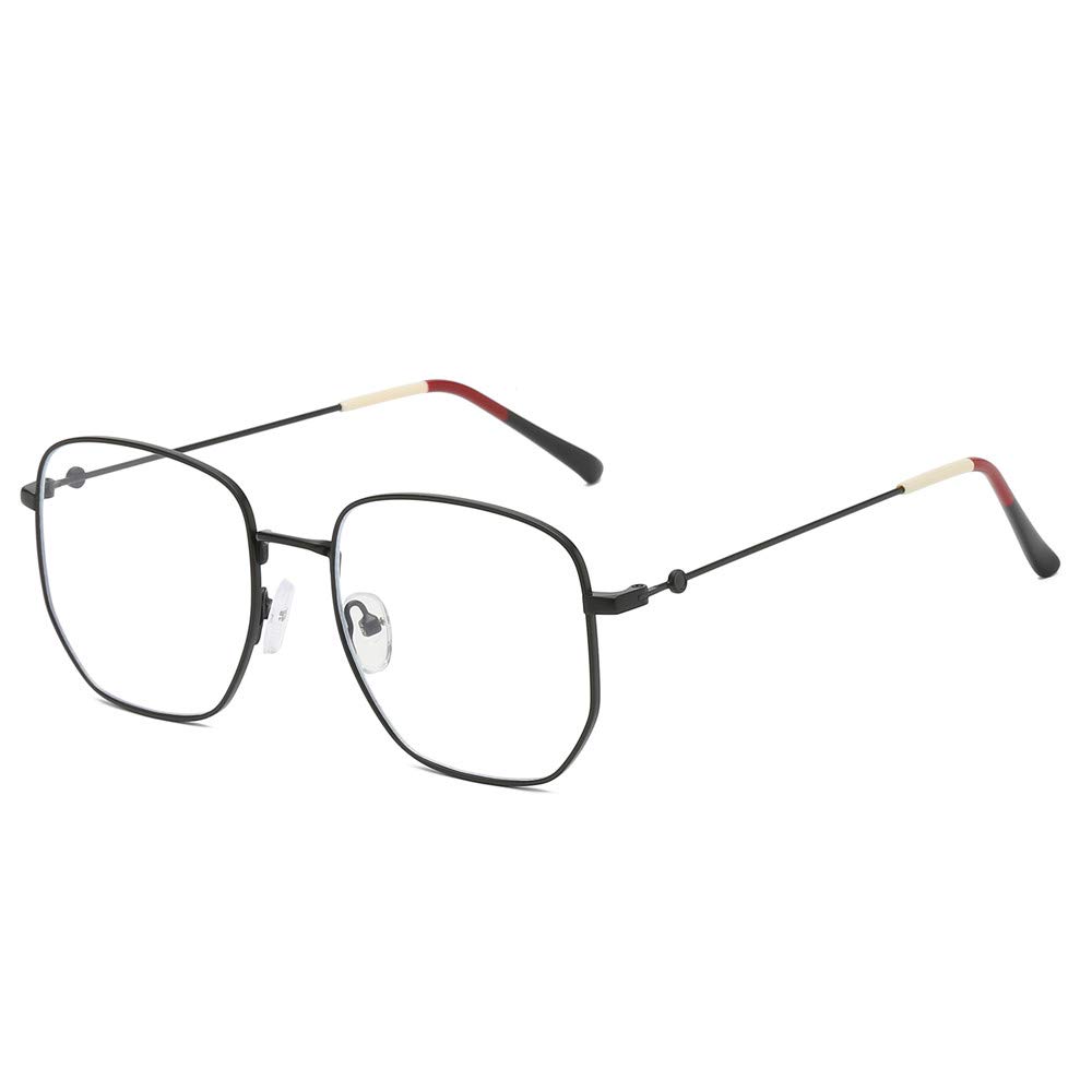 Fake Glasses Clear Lens Non Prescription Metal Frame Eyewear for Men Women