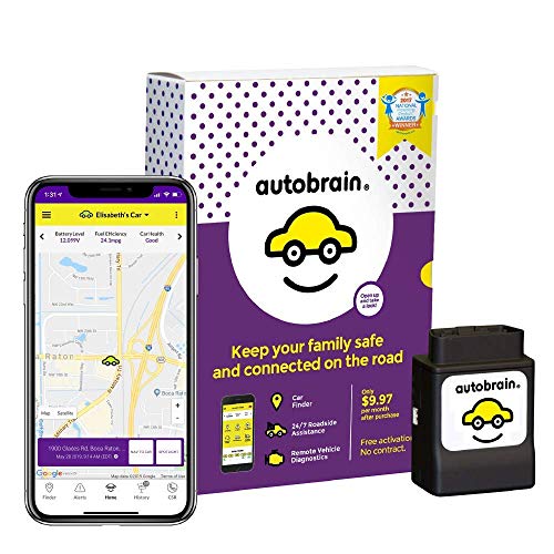 Book Cover autobrain OBD Real-Time GPS Tracker for Vehicles | Auto Health Diagnostics | Parking Locator & Car Finder Tracker | Teen & Senior Driver Monitoring | 24/7 Emergency Assistance (No Service)