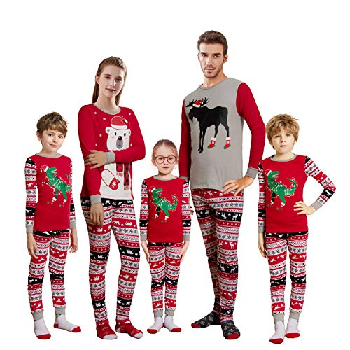 Christmas Family Matching Red Holiday Pajama PJ Sets