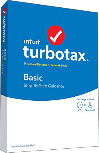 Book Cover Intuit TurboTax Basic 2019 Tax Software [PC/Mac Disc] [Old Version]