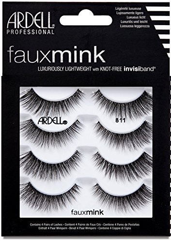 Book Cover Ardell False Lashes Faux Mink 811 Multipack, 1 pk x 4 pairs