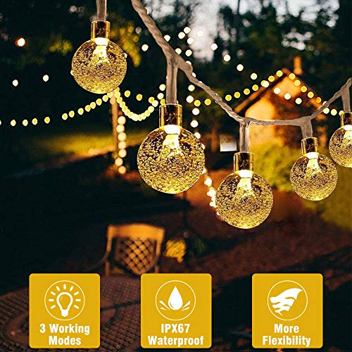 Book Cover Battery Operated String Lights, 21.3ft 30 LED Beexcellent Globe Lights Waterproof Fairy Lights with Remote Controller for Christmas Garden Home Patio Wedding Party Holiday Decoration (Warm White)