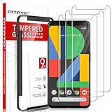 QITAYO Screen Protector for Google Pixel 4 XL, [3 Pack] [Tempered Glass] [Alignment Frame] [Only Cover Display Area] Pixel 4 XL Screen Protector
