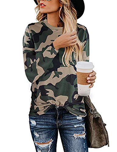 Book Cover Long Sleeve Blouses for Women Leopard Print Tops Causal Loose Shirts