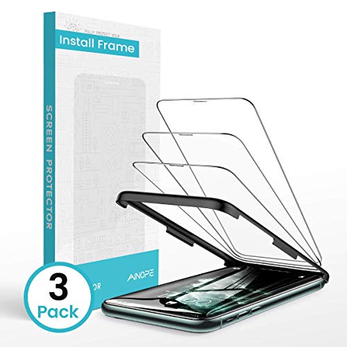 Book Cover AINOPE 3 Packs Screen Protector Compatible with Apple iPhone 11 Pro Max & iPhone Xs Max Install Frame iPhone Xs Max Tempered Glass Screen Protector Case Friendly for Apple 6.5 & iPhone 11 Pro Max