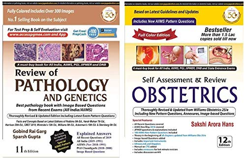 Review Of Pathology And Genetics + Self Assessment & Review Obstetrics (Set of 2 books)