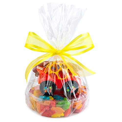 Clear Basket Bags 12" x 18" Cellophane Gift Bags for Small Baskets and Gifts 1.2 Mil Thickâ€¦ (20 bags)