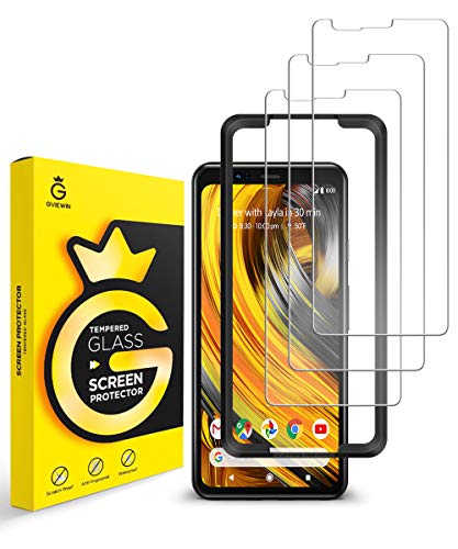 GVIEWIN Designed for Google Pixel 4XL Screen Protector [3 Pack], Protective Tempered Glass Cover Transparency Alignment Frame Easy Installation Anti Scratch Case Friendly Bubble Free, Clear