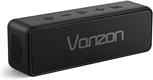 Book Cover Bluetooth Speakers - Vanzon X5 Pro Portable Wireless Speaker V5.0 with 30W Loud Stereo Sound, TWS, IPX7 Waterproof & 24H Playtime, Perfect for Travel, Home and Outdoors