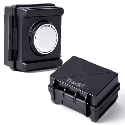 Tracki Waterproof Magnetic Box for GPS Tracker + 3500mAh Battery Extender. Very Strong Magnet Will Stick Your Tracki GPS Tracker to Iron or Steel. GPS Tracker not Included