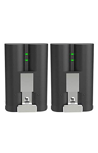 Book Cover 2 Packs Rechargeable 3.65V Lithium-Ion Battery Compatible with Ring Video Doorbell 2, Ring Spotlight Cam and Ring Stick Up Cam