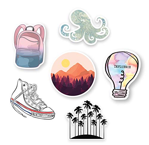 Cute Hydro Flask Stickers for VSCO & Trendy Water Bottles and Laptops. New Thick Vinyl, UV/Waterproof 2020 Collection.