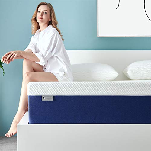 Book Cover King Mattress, Ssecretland 12 Inch Premium Gel Multi Layered Memory Foam Bed Mattress in a Box with CertiPUR-US Certified Foam for Pressure Relief, King Size, Breathable, Easy Set-Up