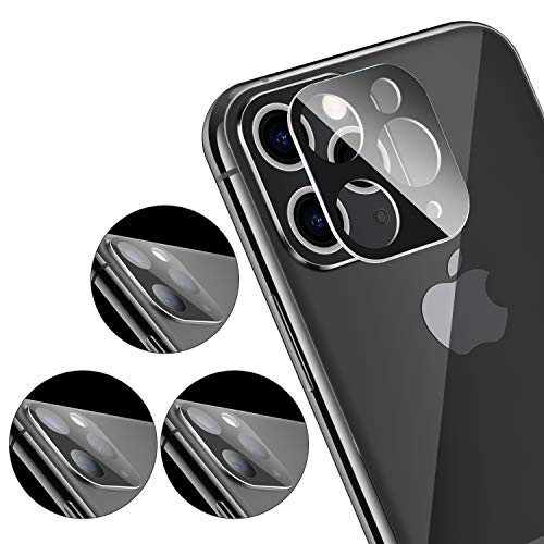 Book Cover Tuopuna [3 Packs] Camera Lens Screen Protector for iPhone 11 Pro Max, Tempered Glass Film for Apple Lens Screen for iPhone 11 Pro - Black