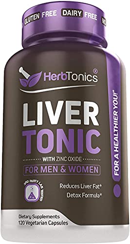 Book Cover Liver Cleanse Detox & Repair Formula with Milk Thistle - Artichoke and 24 Herbs Liver Health Support Supplement: Silymarin, Dandelion and Chicory Root - 120 Vegan Capsules