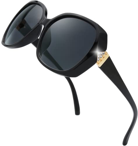 The Fresh Women's Oversized Square Jackie O Cat Eye Hybrid Butterfly Fashion Sunglasses - Exquisite Packaging