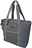 Large Cooler Bag Insulated | Cooler Tote Bag Carrier | 25 Can Capacity Cooler Bags Insulated for Travel with Zipper | Insulated Tote Bags | Insulated Grocery Bag Thermal Beach Market Tote Collapsible