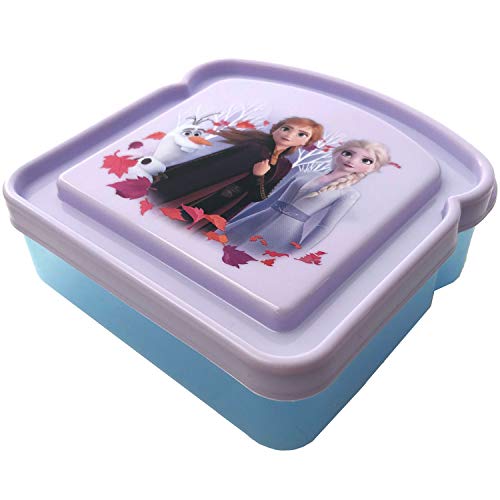 Book Cover Sandwich Box Compact Food Storage Container | Great for Kid Snacks | BPA Free, Reusable (Frozen)
