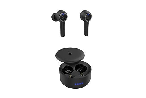 Book Cover Monster Wireless Earbuds Bluetooth 5.0 in-Ear Headphones with Wireless Charging Case, TWS Earphones Built-in Dual Mic for Clearer Hands-Free Call