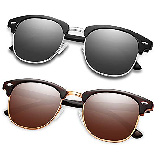 Polarized Sunglasses for Men and Women HD Vision Lens with Advanced Composite Coating UV Protection Retro Sun Glasses â€¦