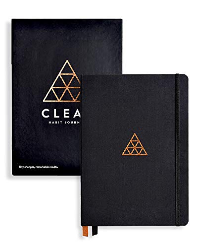 Book Cover Baronfig Clear Habit Journal: Build Better Habits to Reach Your Goals (Plus, 7 x 10”, Black, 208 pages)