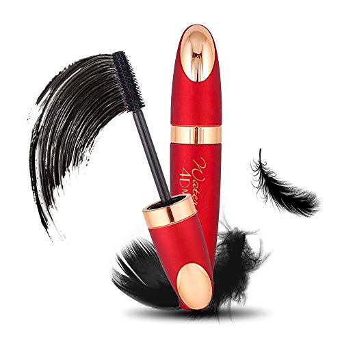 4D Silk Fiber Lash Mascara Waterproof,Longer 4D Mascara, Waterproof Mascara, Adds Length, Depth and Glamour Effortlessly