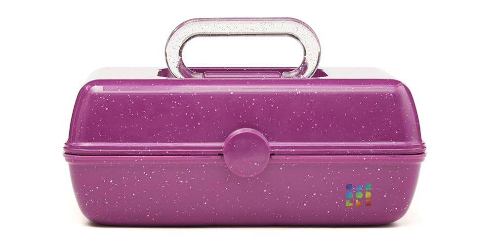 Caboodles Galaxy Glam - Pretty In Petite Makeup Organizer, Berry Sparkle