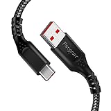Fasgear Warp Charge 30W Cable for Oneplus 8 Pro 8, 7 Pro 7T, [3ft] USB C Cable Dash Charging 20W Fast Charge Nylon Braided Data Type-C Cord Compatible with One Plus 7 6T 6 5T 5 3T (1m, Black)