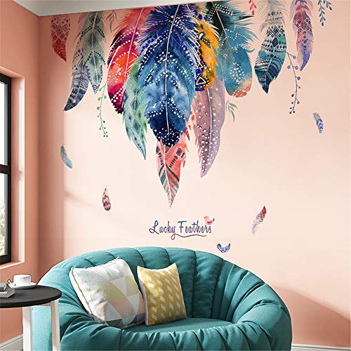 Book Cover DERUN TRADING Dream Catcher Feathers Wall Decals Wall Decals Green Leaves Wall Paper Evergreen Wall Sticker Removable Decal Peel and Stick Giant Wall Decals Painterly Ivy Peel and Stick Wall Decals