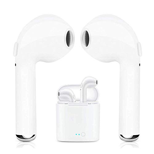 Book Cover Wireless Earbuds,Wireless Headphones with Microphone Mini in-Ear Sports Earphones Noise Cancelling Headsets with Portable Charging Case