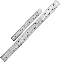 Mr. Pen- Rulers, Metal Ruler, Pack of 2, Ruler 12 inch, 6 inch Ruler, Steel Rulers, Stainless Steel Ruler, School Ruler, Ruler with Centimeters and inch, Drawing Ruler, Measuring Ruler, 12 inch Ruler