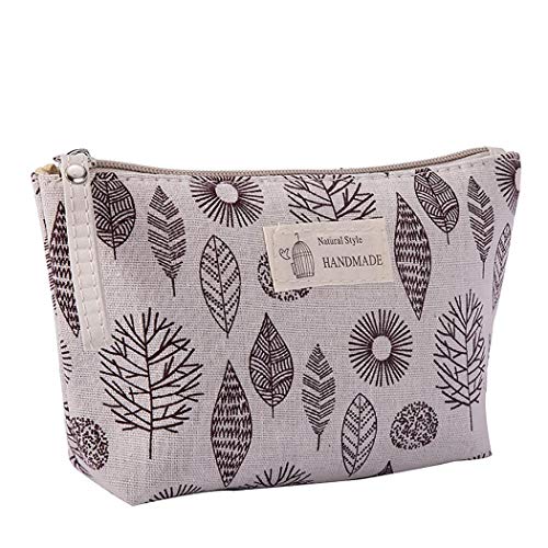 Xuprie Portable Large Capacity Print Cosmetic Bag Travel Makeup Bag Cosmetic Bags