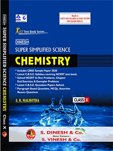 Book Cover Dinesh Super Simplified Science Chemistry Class-10th (2020-21)