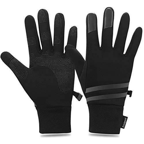 tinams Winter-Gloves-for-Men, Breathable-Windproof Gloves for Men Women, Anti-Slip Touchscreen Gloves for Cycling Running Outdoor Activities