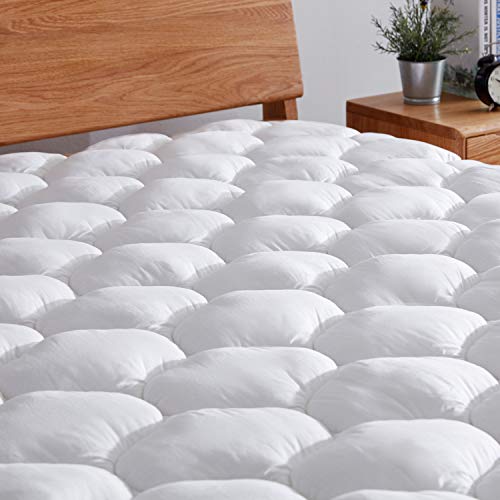 Quilted Cooling Bed Mattress Topper Pad Cover for Twin Queen King Full Size with 8-21" Deep Pocket