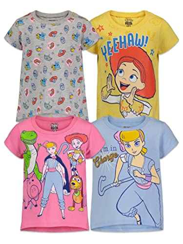 Book Cover Disney Toy Story Girls 4 Pack Short Sleeve T-Shirts