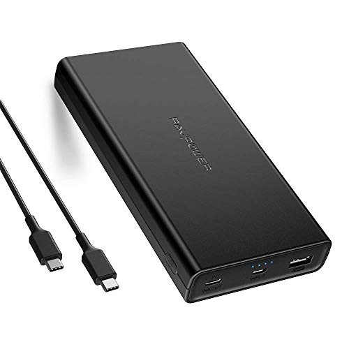 RAVPower 20100mAh USB C Portable Charger 45W Power Bank PD 3.0 iSmart Power Delivery (Type C 30W Input 45W Output) External Battery Pack for iPhone, Ipad Pro, MacBook, Switch, Galaxy Note 10 and More