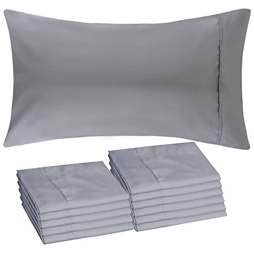 Book Cover Glarea Microfiber Pillow Cases (Queen, Grey)