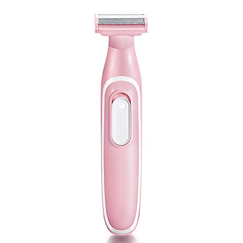 Book Cover Liberex Electric Shaver for Women - Portable Cordless Womens Razor Bikini Trimmer Painless Hair Removal for Face and Body Grooming Arms Legs Underarms, Battery Operated, Dual-Sided Blade