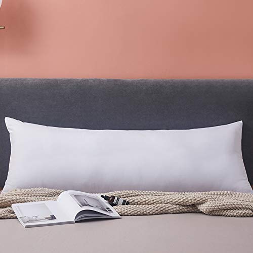 Book Cover Yalamila Full Body Pillow for Adults-100% Polyester Body Pilllow Insert for Side Sleeper-Breathable White Long Pillow for Sleeping-20Ã—54 inch