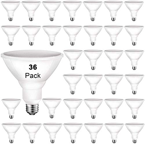 PAR38 LED Flood Outdoor Light Bulb, 5000K Daylight, 90 Watt Equivalent (11W), Wet Rated, 900LM, E26 Base, Non-Dimmable, UL, 6 Pack