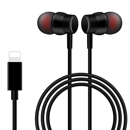 Book Cover Xinber Earbuds in-Ear Headphones Compatible with iPhone 11 Pro Max iPhone X/XS/XR iPhone 8/8 Plus/7/7 Plus, MFi Certified Wired Earphones Built-in Microphone with Controller