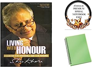 Living With Honour Book in English By Shiv Khera With Ahooza Premium Spiral Notebook Get Free