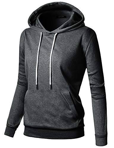 Book Cover GIVON Womens Comfortable Long Sleeve Lightweight Pullover Hoodie With Kanga Pocket(XS~4XL)