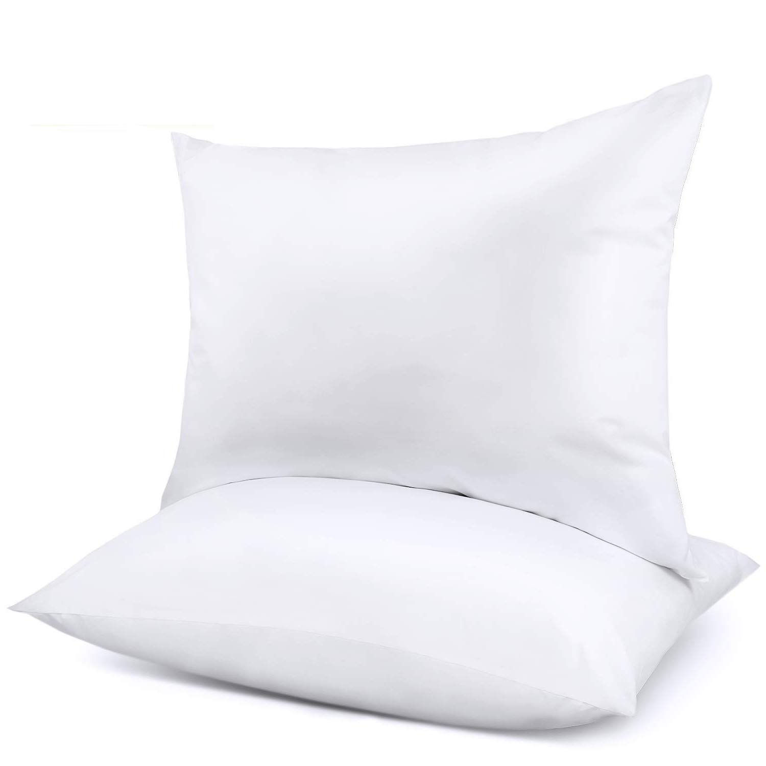 Book Cover Bed Pillows for Sleeping 2 Pack, Pillows for Neck Pain Side Sleepers Premium Pillow Bed Pillows Standard Breathable Cotton Down Alternative Pillow 20 x 26 White