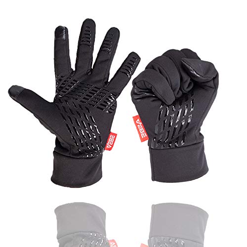 Book Cover VEBE Lightweight Winter Gloves Touch Screen Cold Weather Running Gloves Waterproof & Windproof Driving Biking Cycling Workout Gloves for Men & Women