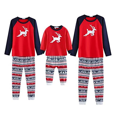 Book Cover Christmas Family Matching Pyjamas Set, Long Sleeve Long Pants Merry Xmas Printed Pajamas Sleepwear for Dad Mom Kids