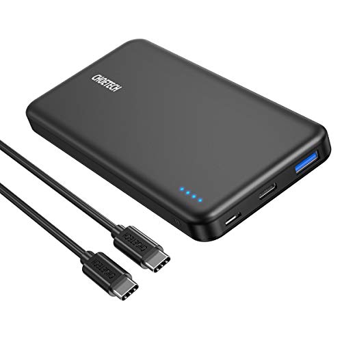 Power Bank USB C, CHOETECH 10000mAh PD 18W Portable Charger QC 3.0 Fast Charger External Battery Pack Compatible with iPhone 11/11 Pro Max/XR, Galaxy S20/S20 Ultra/Note 10/S9, iPad Pro,Nintendo Switch